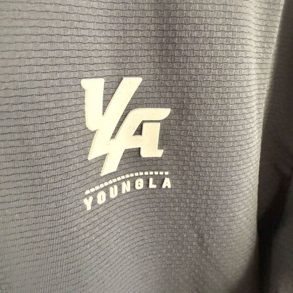 YoungLA Men's Performance Line Grey 805 Quarter-Zip Size Large - Picture 5 of 15